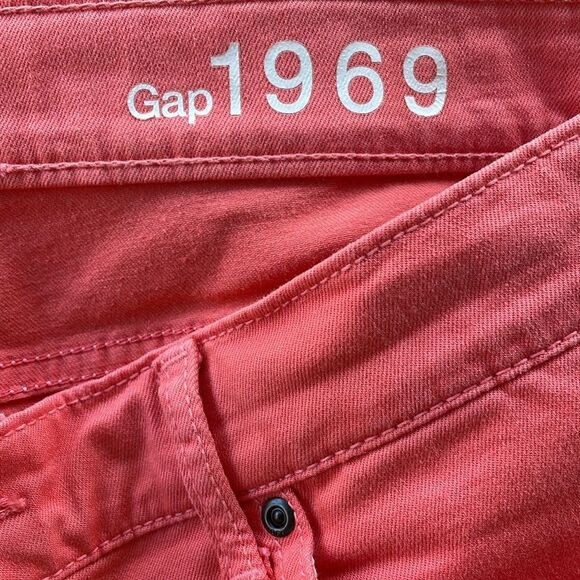 Gap 1969 Zip Leg Legging Jean in Flamingo Size 30/10R - Picture 6 of 8